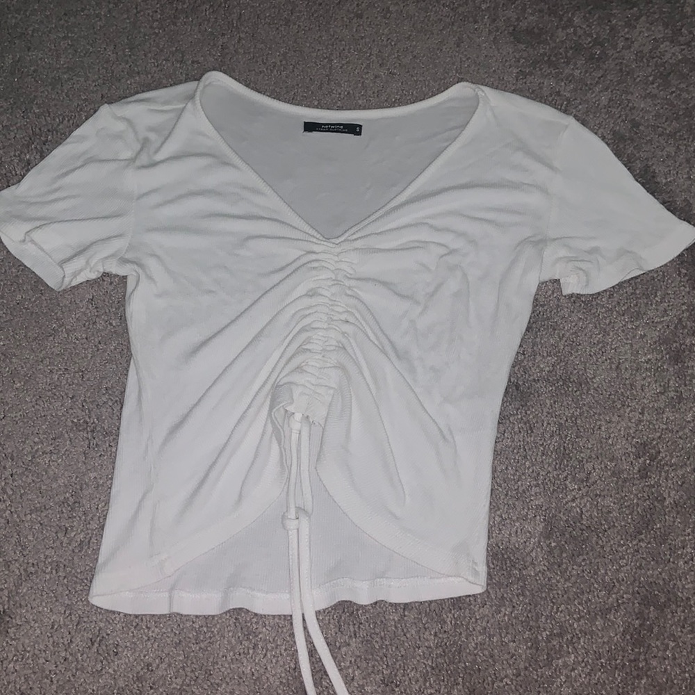 WHITE JAWSTRING SHIRT
